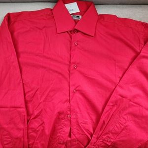 Mens Steven Land size 16 34/35 spread collar dress shirt.